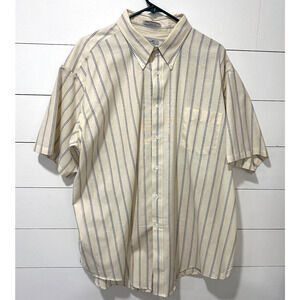 ENRO Men’s Short Sleeve Button Down Striped Made For Barrett's Haverhill, MASS